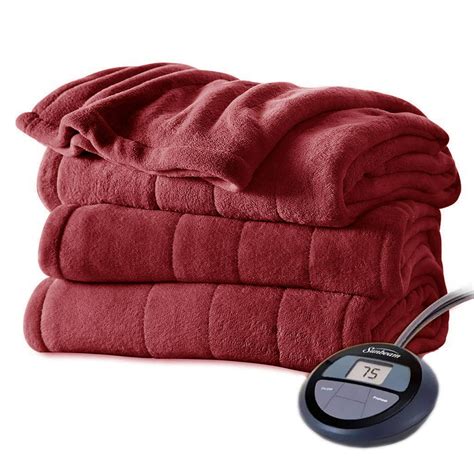 sunbeam microplush electric blanket|sunbeam microplush heated blanket full.